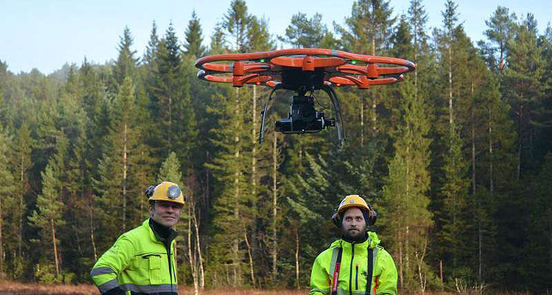 hawkeye using the Aibot X6 UAV